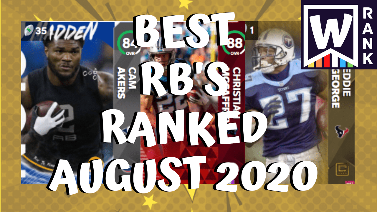 Best RB's Ranked [August 2020] - Win Madden Tier List - Madden 21