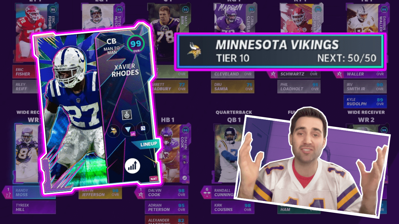 Minnesota Vikings 50/50 Theme Team UPDATED!!! - Madden 21 - WinMadden